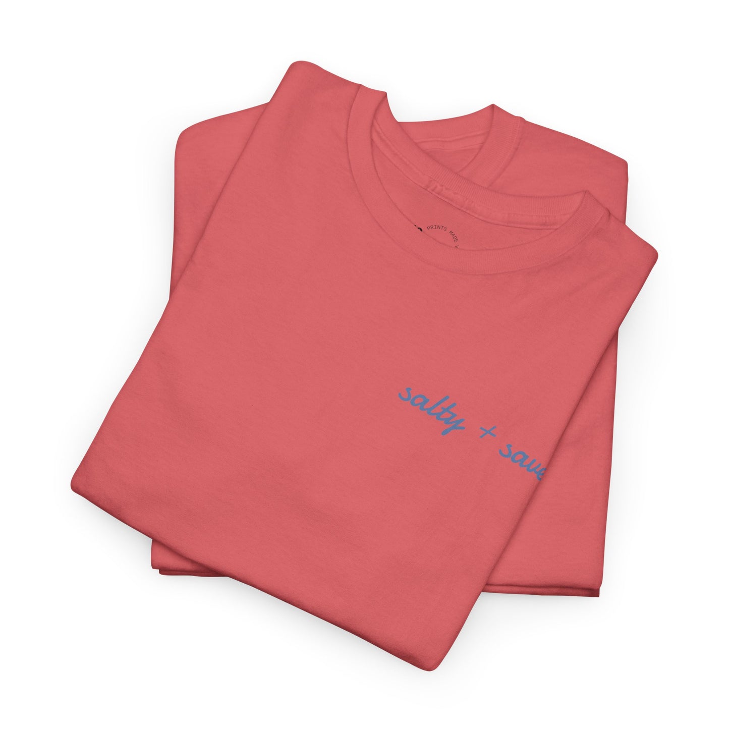 salty + saved + sent T-Shirt | minimalist script coastal faith tee