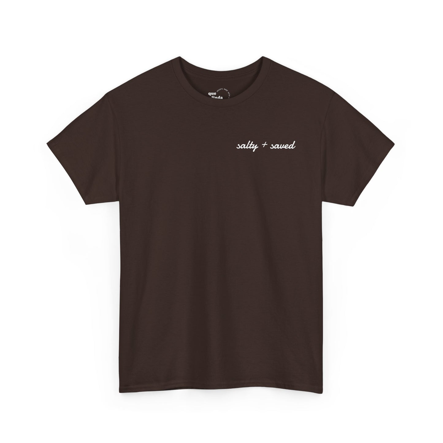salty + saved + sent T-Shirt | minimalist script coastal faith tee
